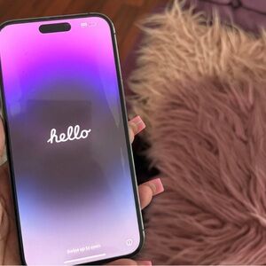 Smartphone with Purple Display